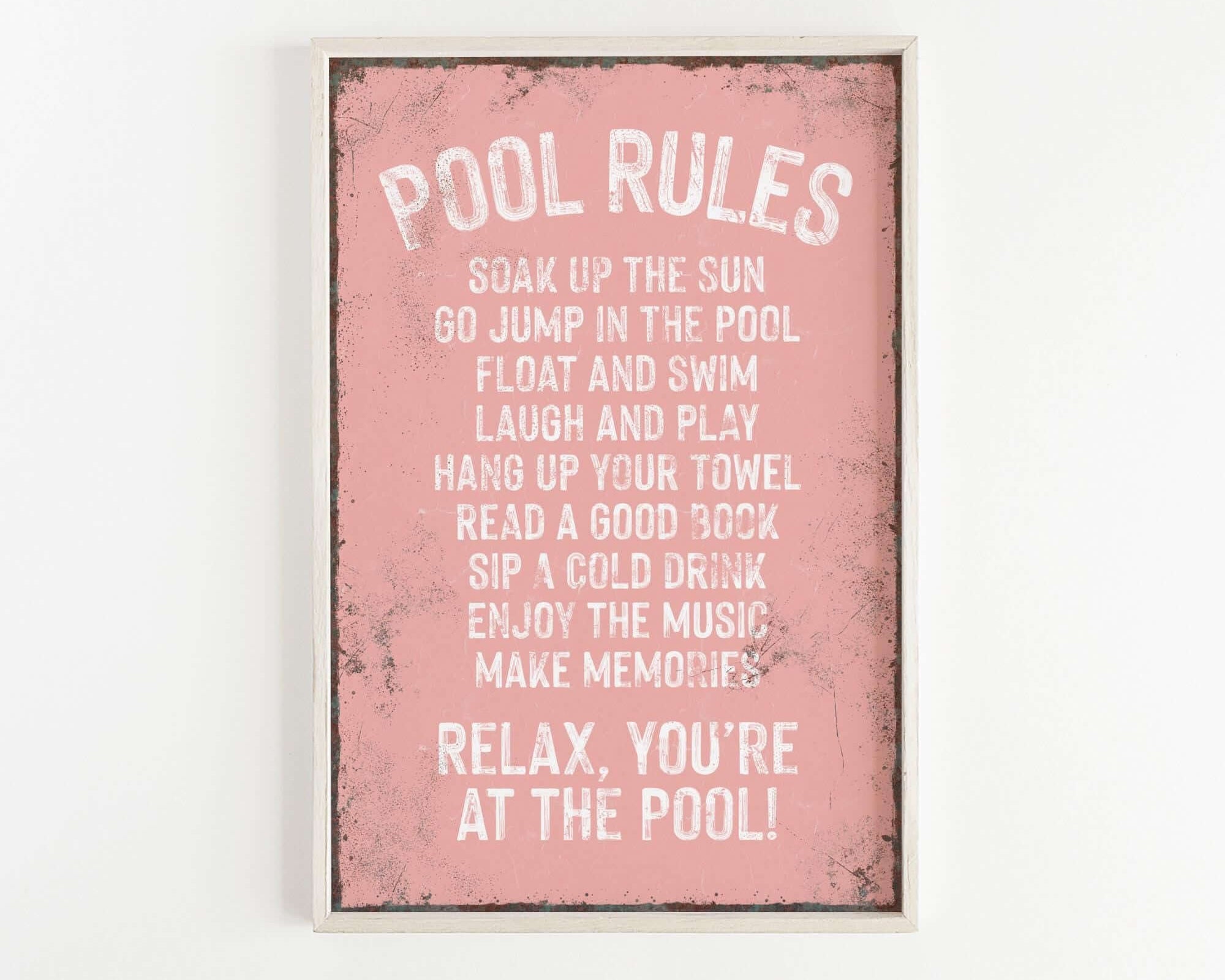 a pink poster with a poem on it