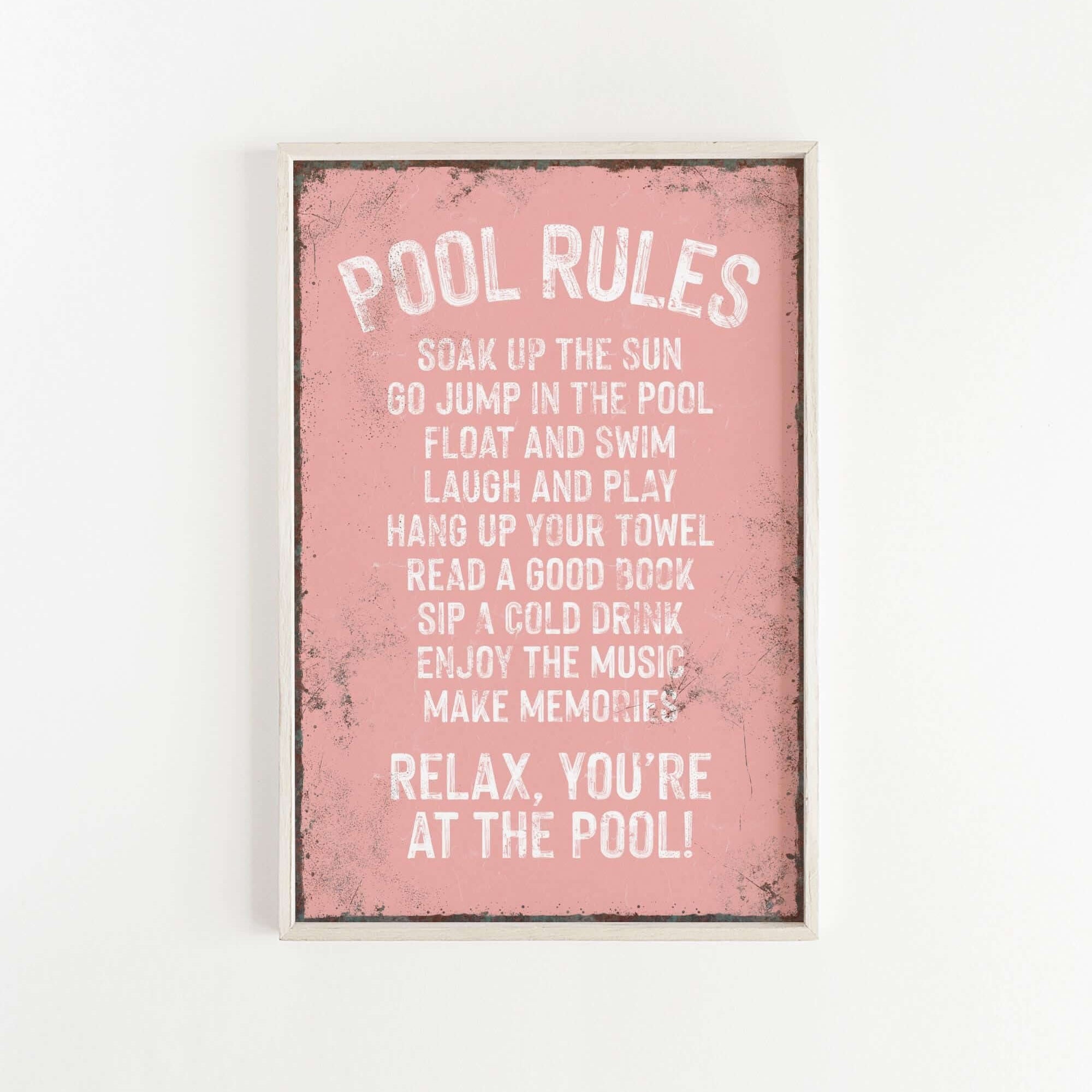 a pink poster with a poem on it