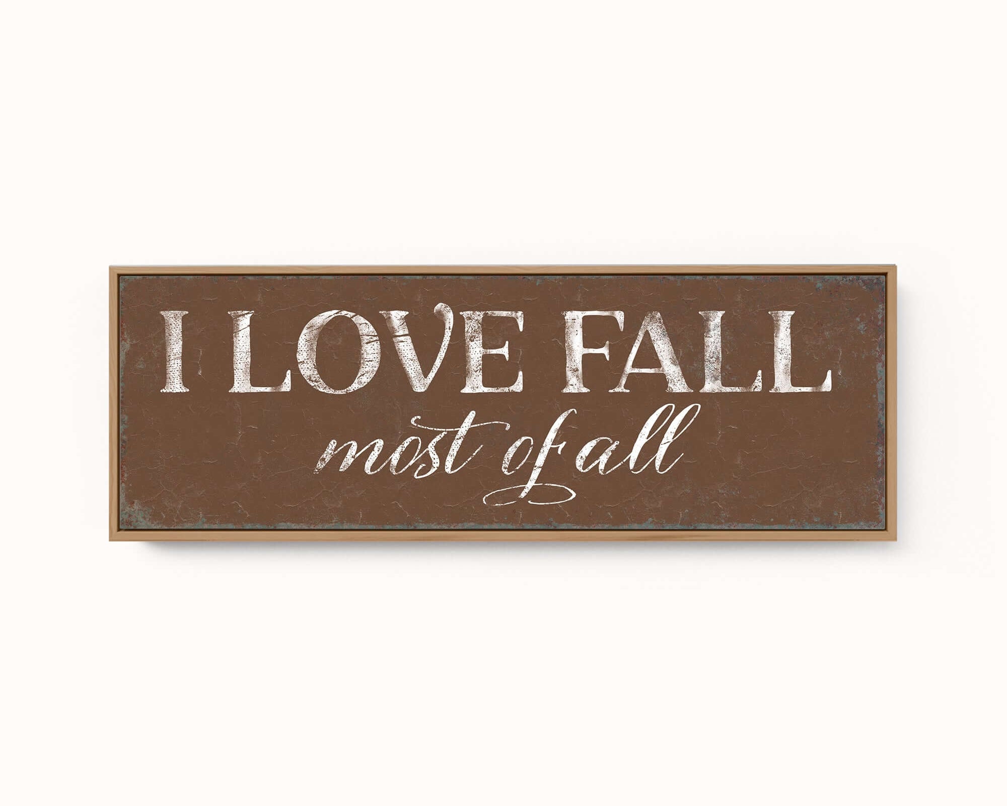 a sign that says i love fall mist fall