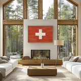 a living room filled with furniture and a fire place