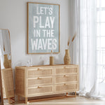 a picture of a room with a dresser and a mirror