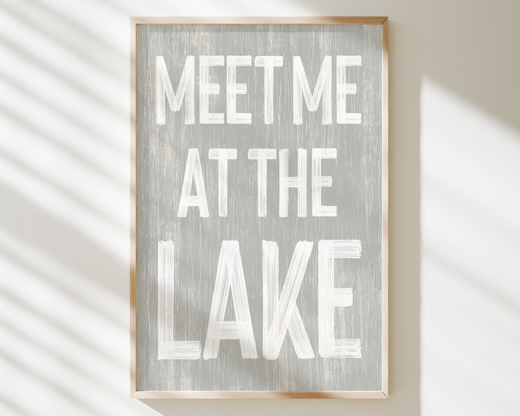 a sign that says meet me at the lake