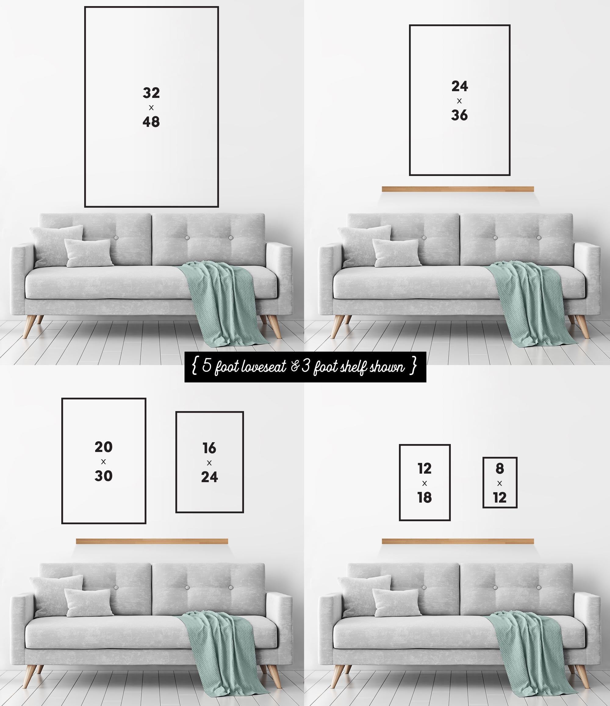 sizing picture for vintage lake decor signs