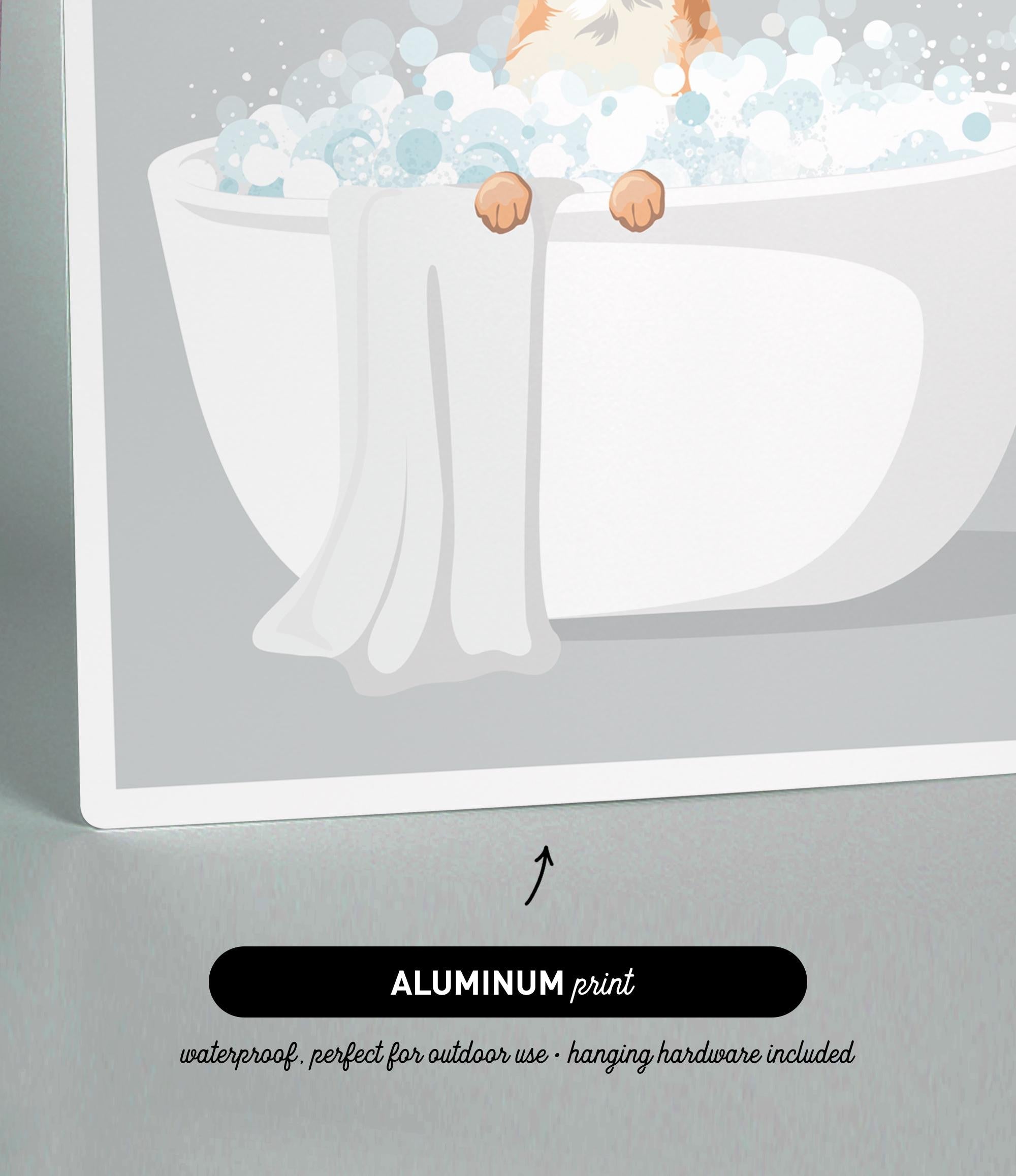 a cat sitting in a bathtub filled with bubbles, with its paws hanging over the edge.