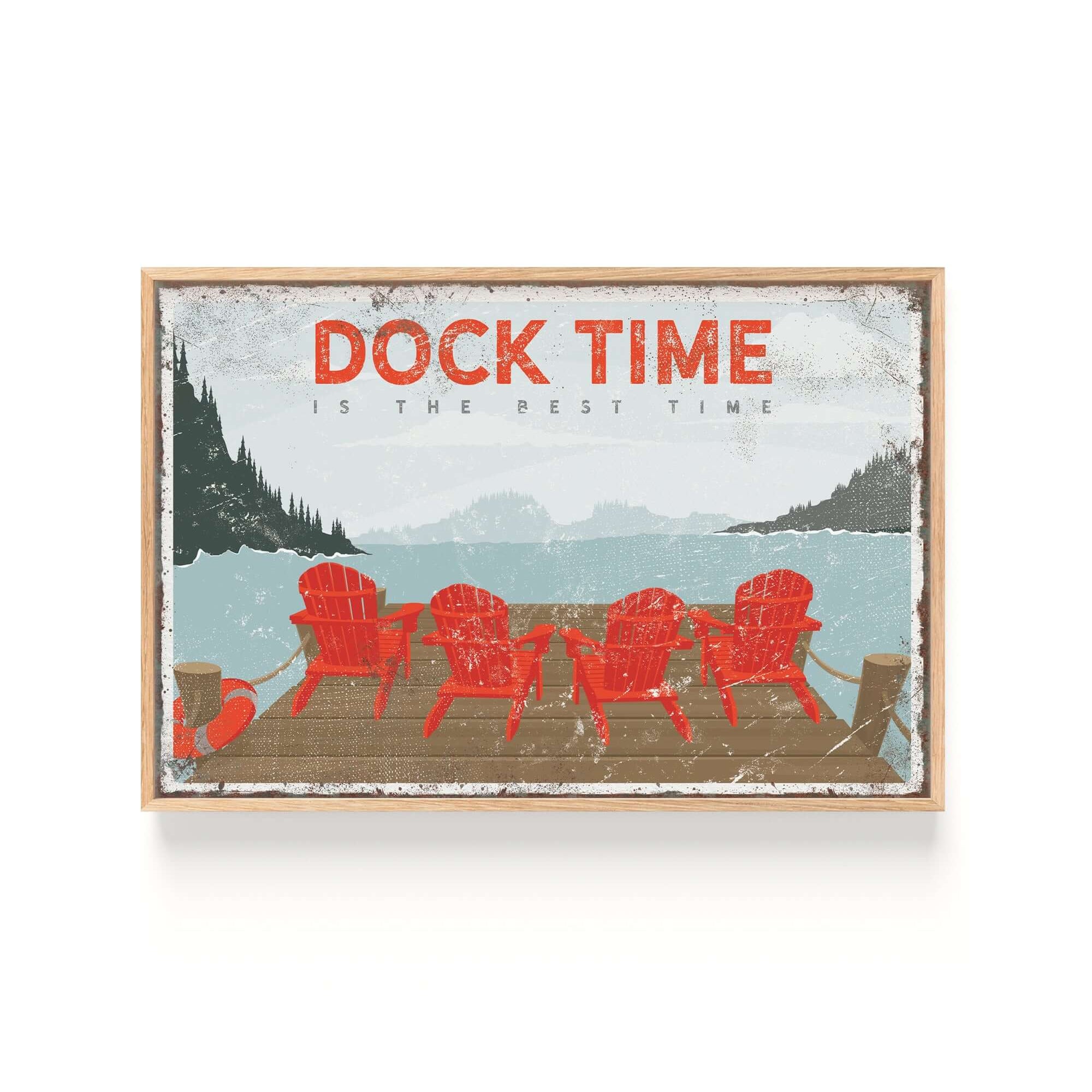 a picture of a group of red chairs sitting on top of a boat