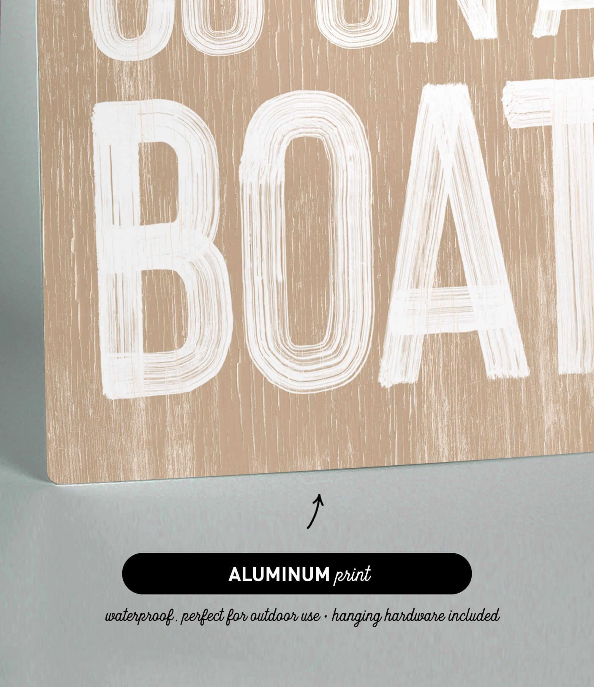a wooden sign that says, you&#39;re a boat