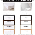 the frame options for a mattress