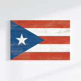 a wooden sign with a flag of the state of texas painted on it