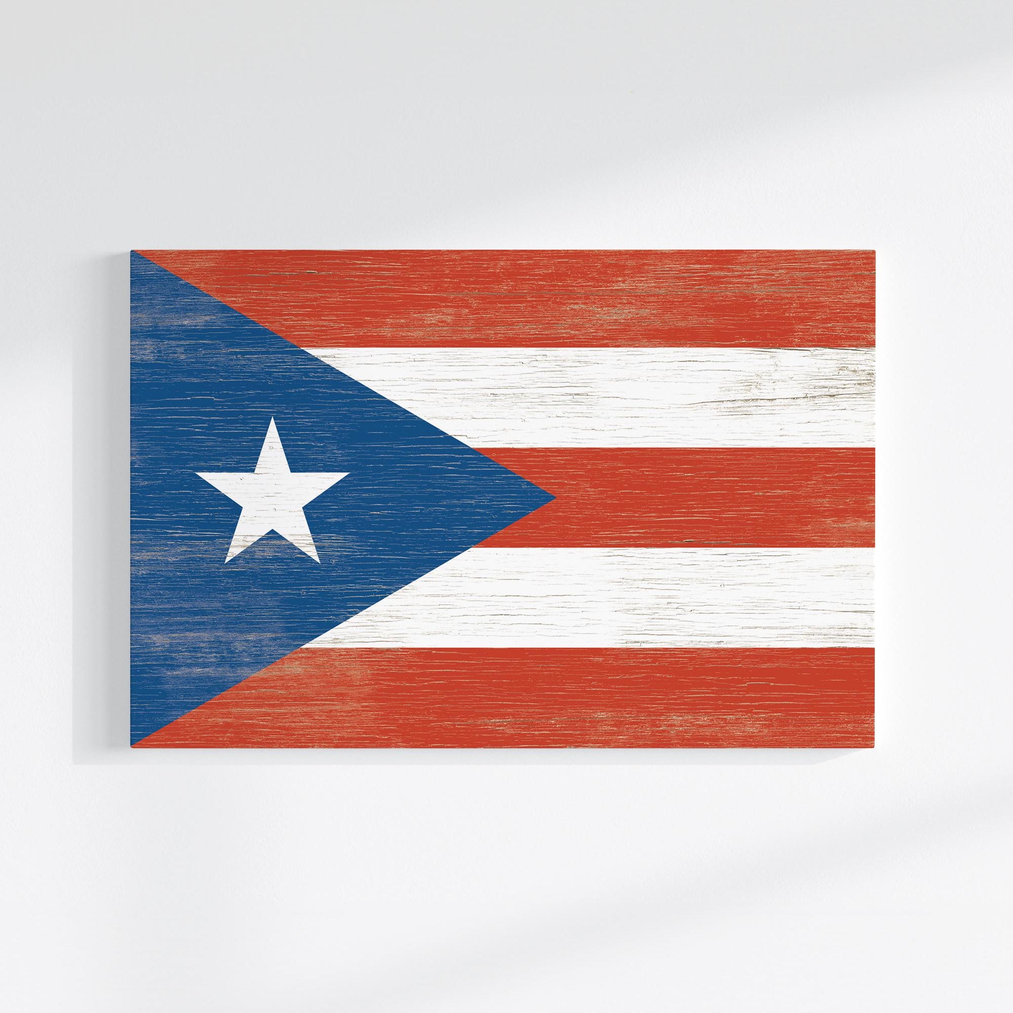 a wooden sign with a flag of the state of texas painted on it