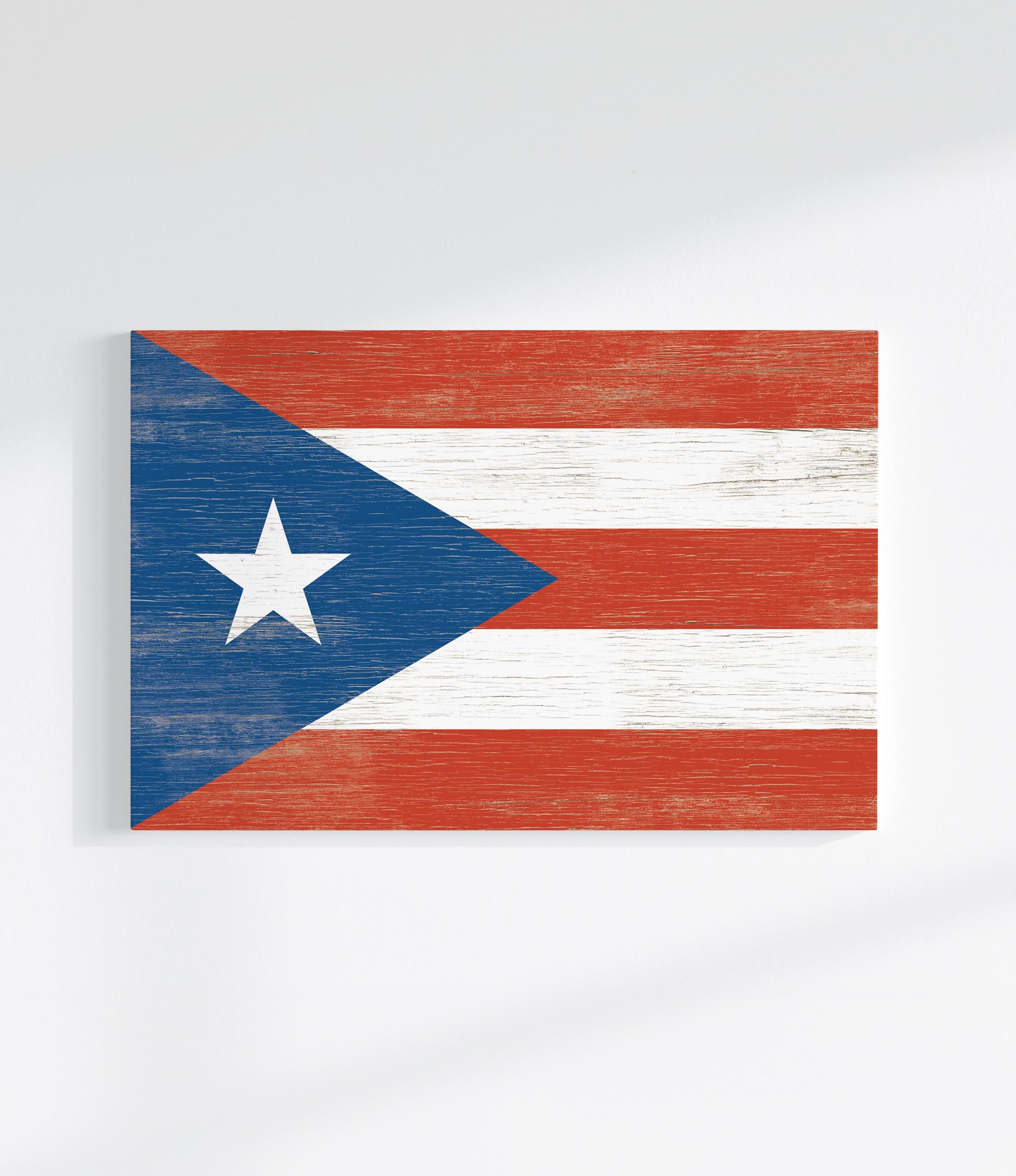a wooden sign with a flag of the state of texas painted on it