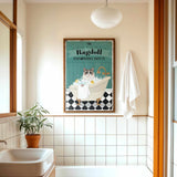 a bathroom with a sink and a bath tub