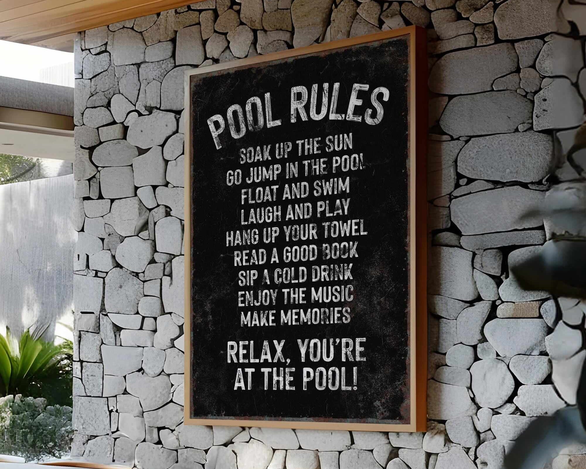 a sign on the wall of a restaurant