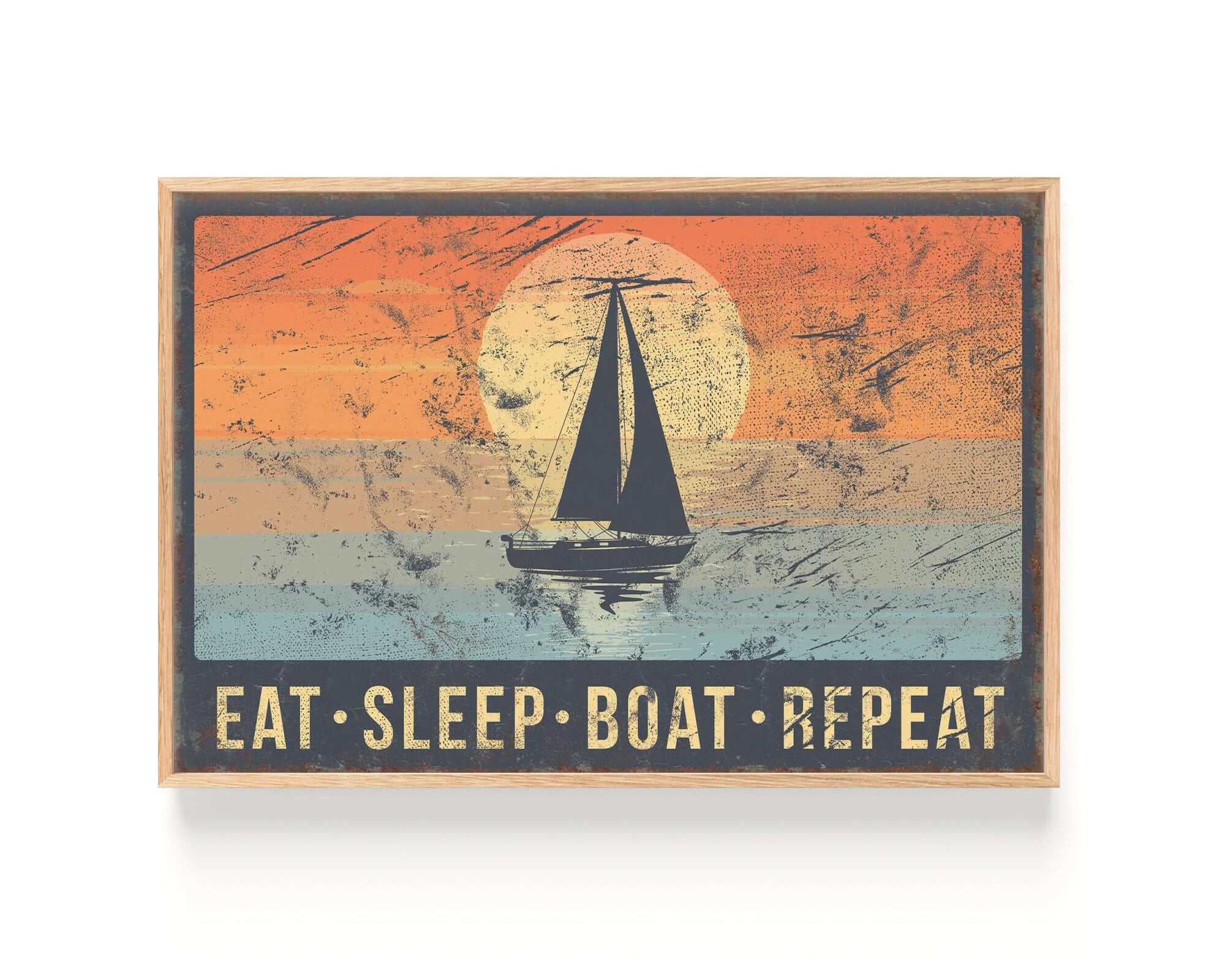 a picture of a boat on the water with a sunset in the background