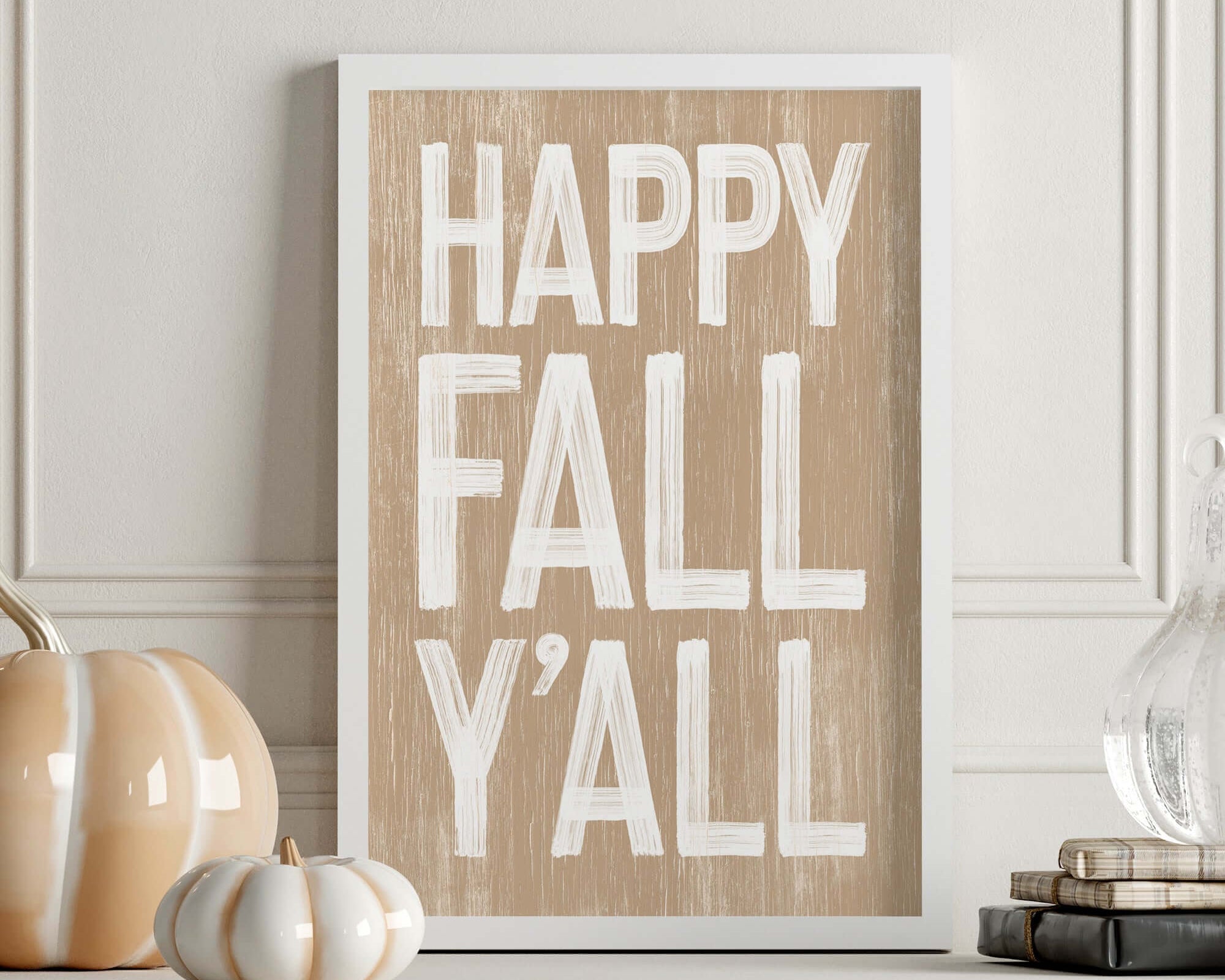 a picture of a happy fall y'all