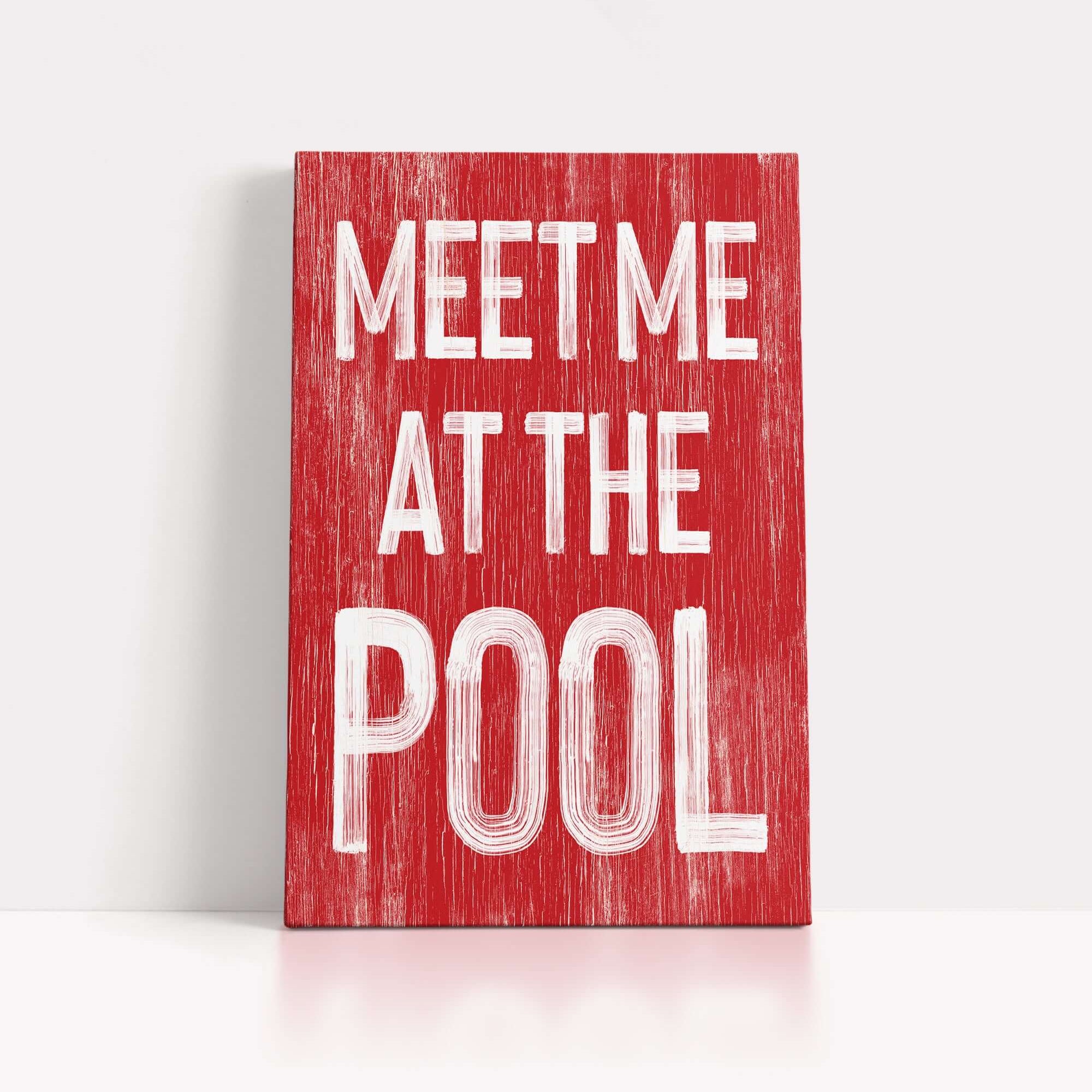Meet Me at the Pool Sign, Sage