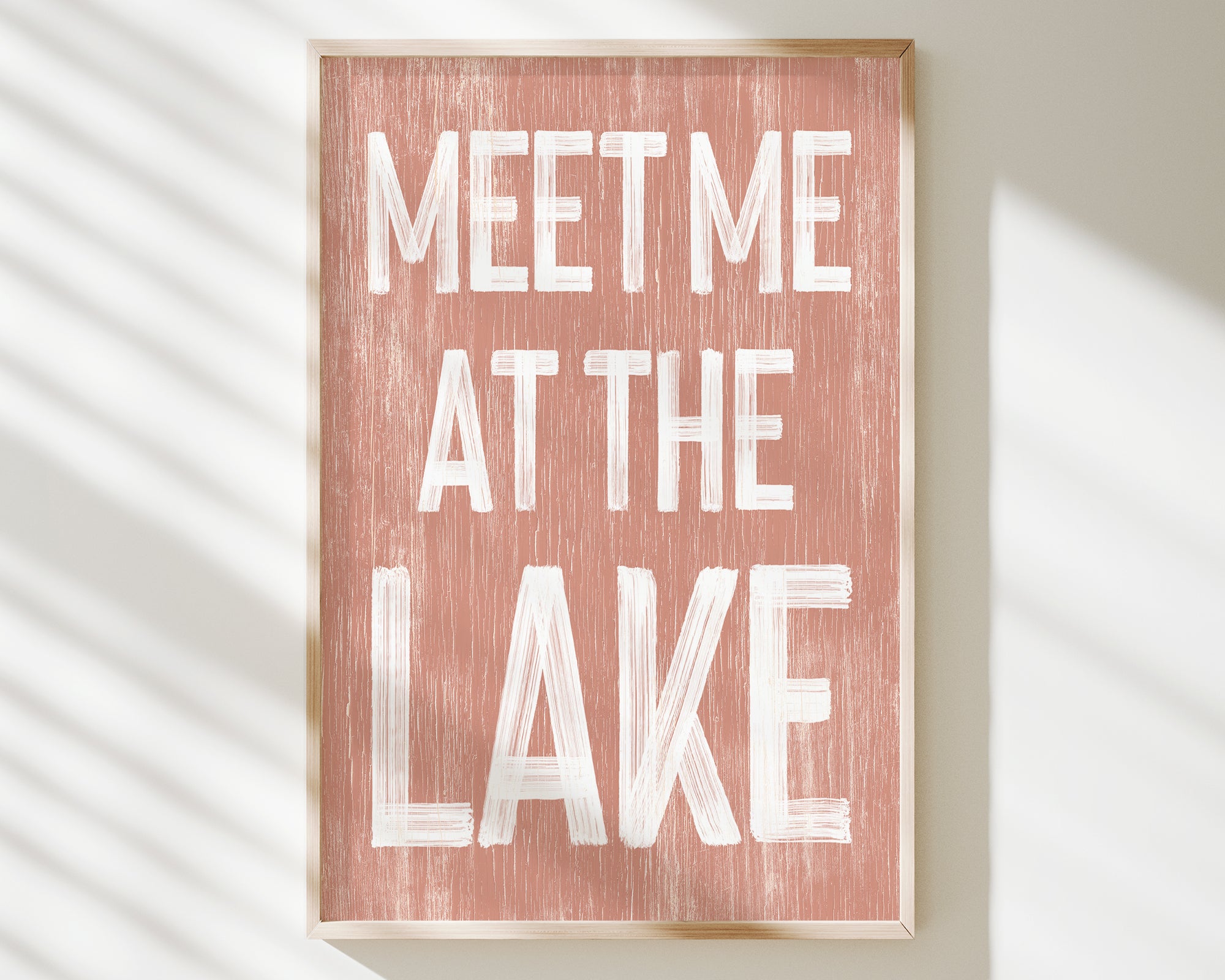 a sign that says meet me at the lake