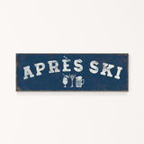 A blue rectangular sign with the text "APRÈS SKI" in white letters.