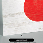 a picture of the flag of the country of japan