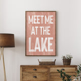 Meet Me at the Lake Sign, Coral