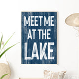 Meet Me at the Lake Sign, Nautical