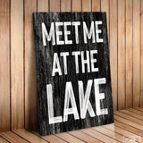 Meet Me at the Lake Sign, Black