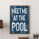 Meet Me at the Pool Sign, Nautical