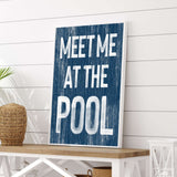 Meet Me at the Pool Sign, Nautical