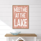 Meet Me at the Lake Sign, Coral