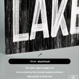 Meet Me at the Lake Sign, Black