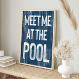 Meet Me at the Pool Sign, Nautical