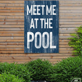 Meet Me at the Pool Sign, Nautical