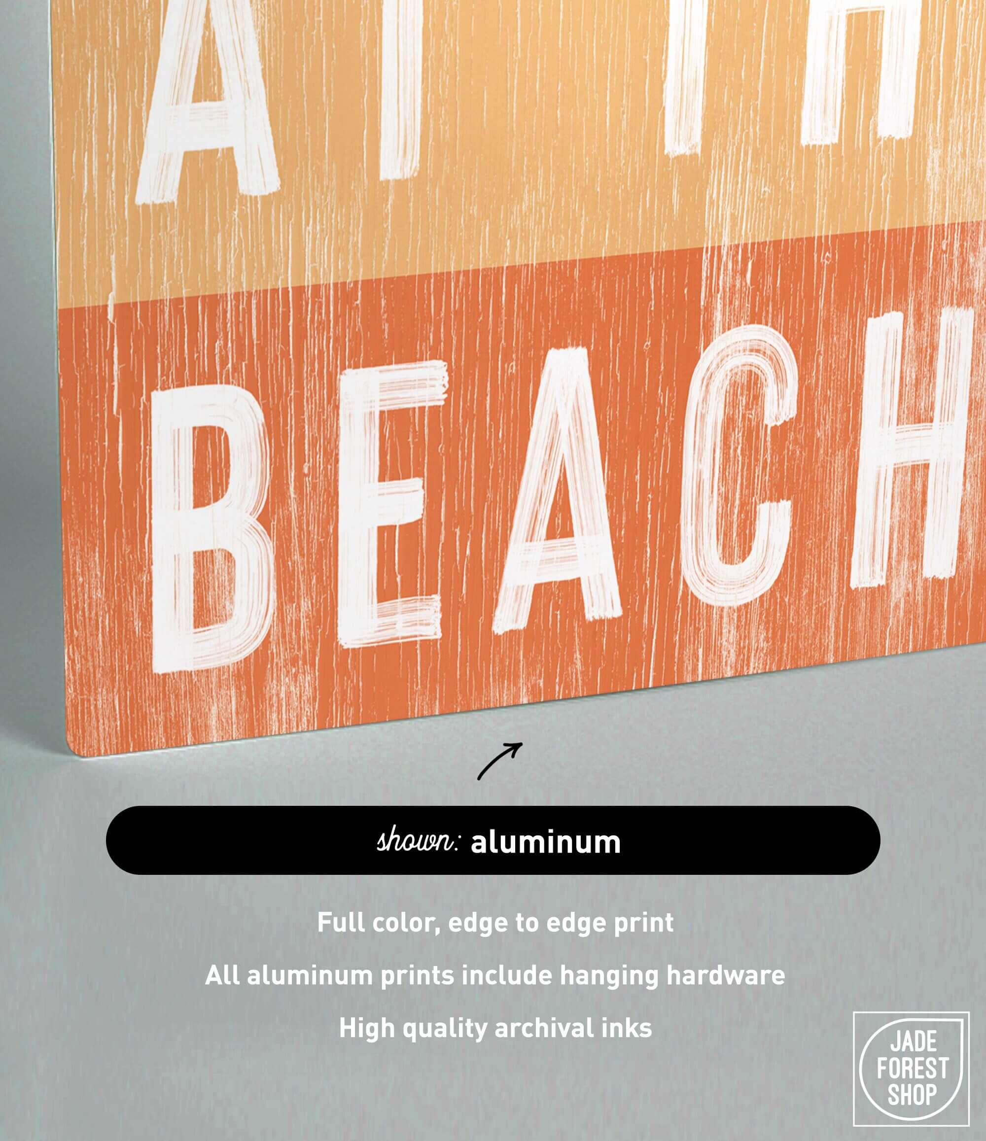 a picture of a sign that says at the beach