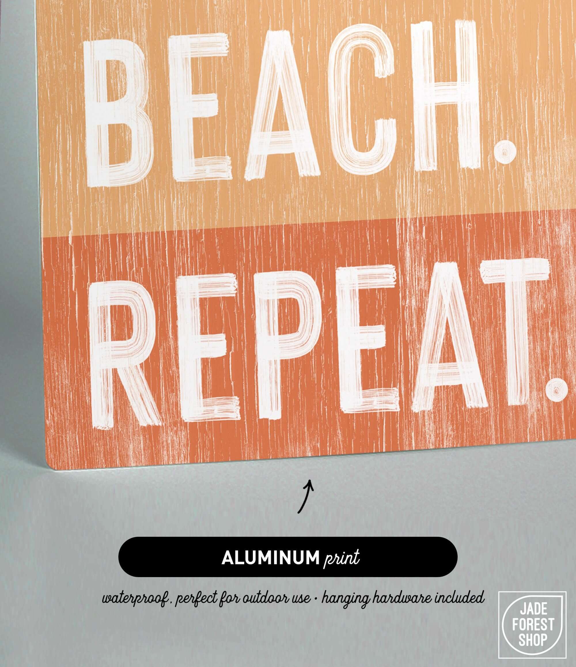 a piece of paper that says beach repeat on it