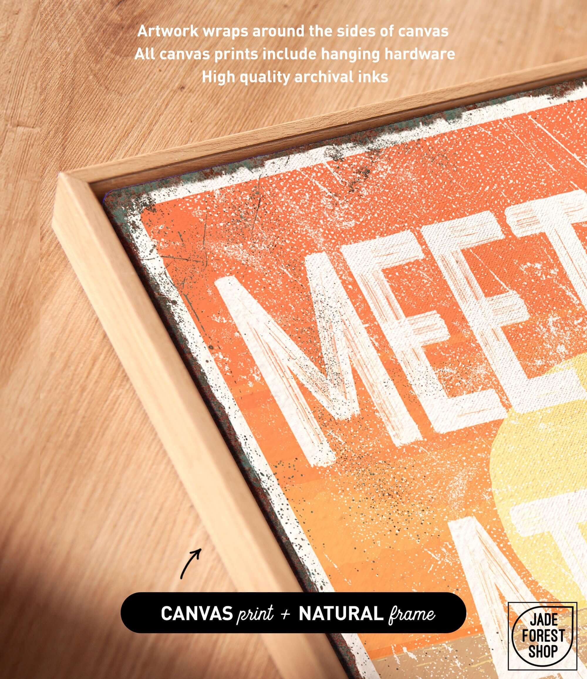 a close up of a sign on a wooden surface