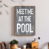 Meet Me at the Pool Sign, Slate