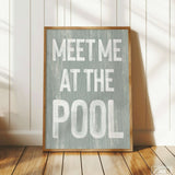 Meet Me at the Pool Sign, Sage