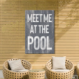 Meet Me at the Pool Sign, Slate