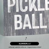 Let's Play Pickleball Sign, Slate