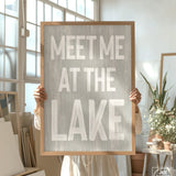 Meet Me at the Lake Sign, Stone