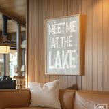 Meet Me at the Lake Sign, Stone