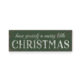 a wooden sign that says have yourself a merry little christmas