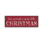 a wooden sign that says have yourself a merry little christmas