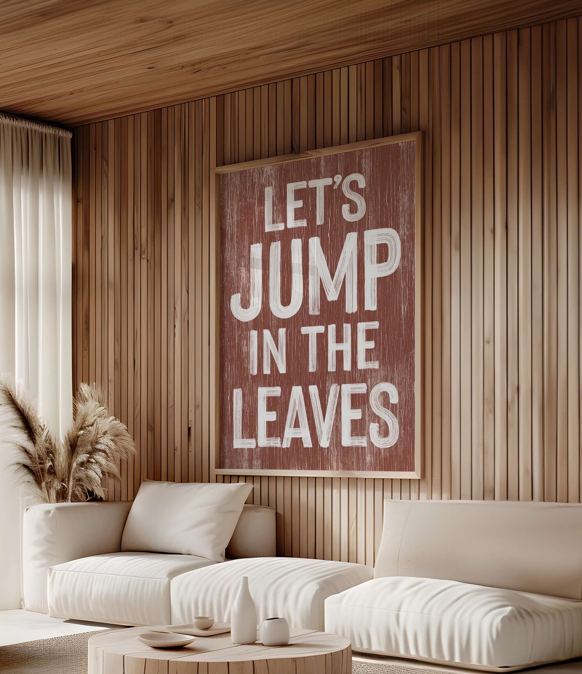 a living room filled with furniture and a wooden wall