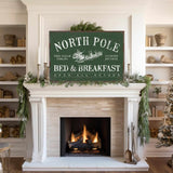 North Pole Bed & Breakfast Sign, Vine