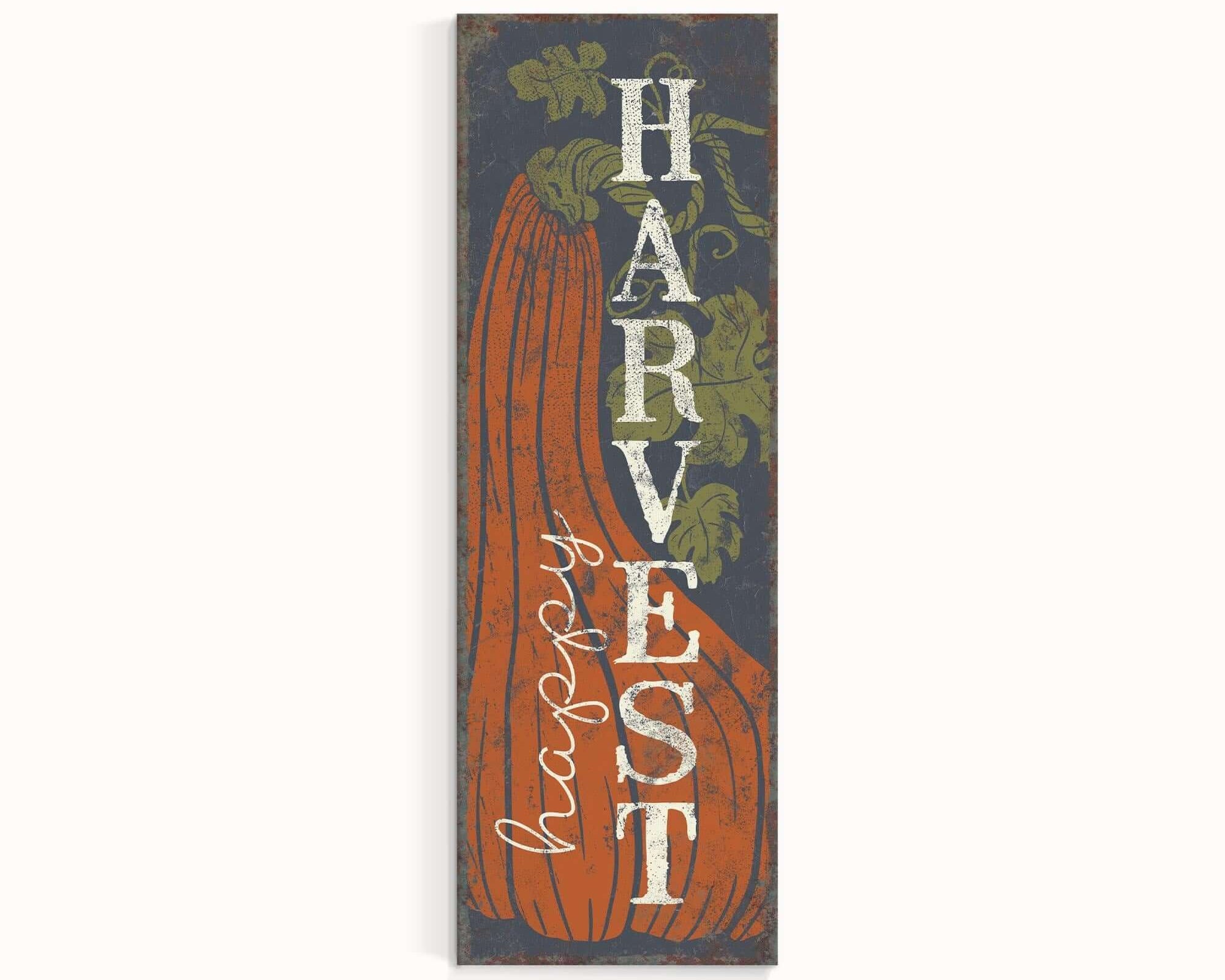 a picture of a sign that says harvest
