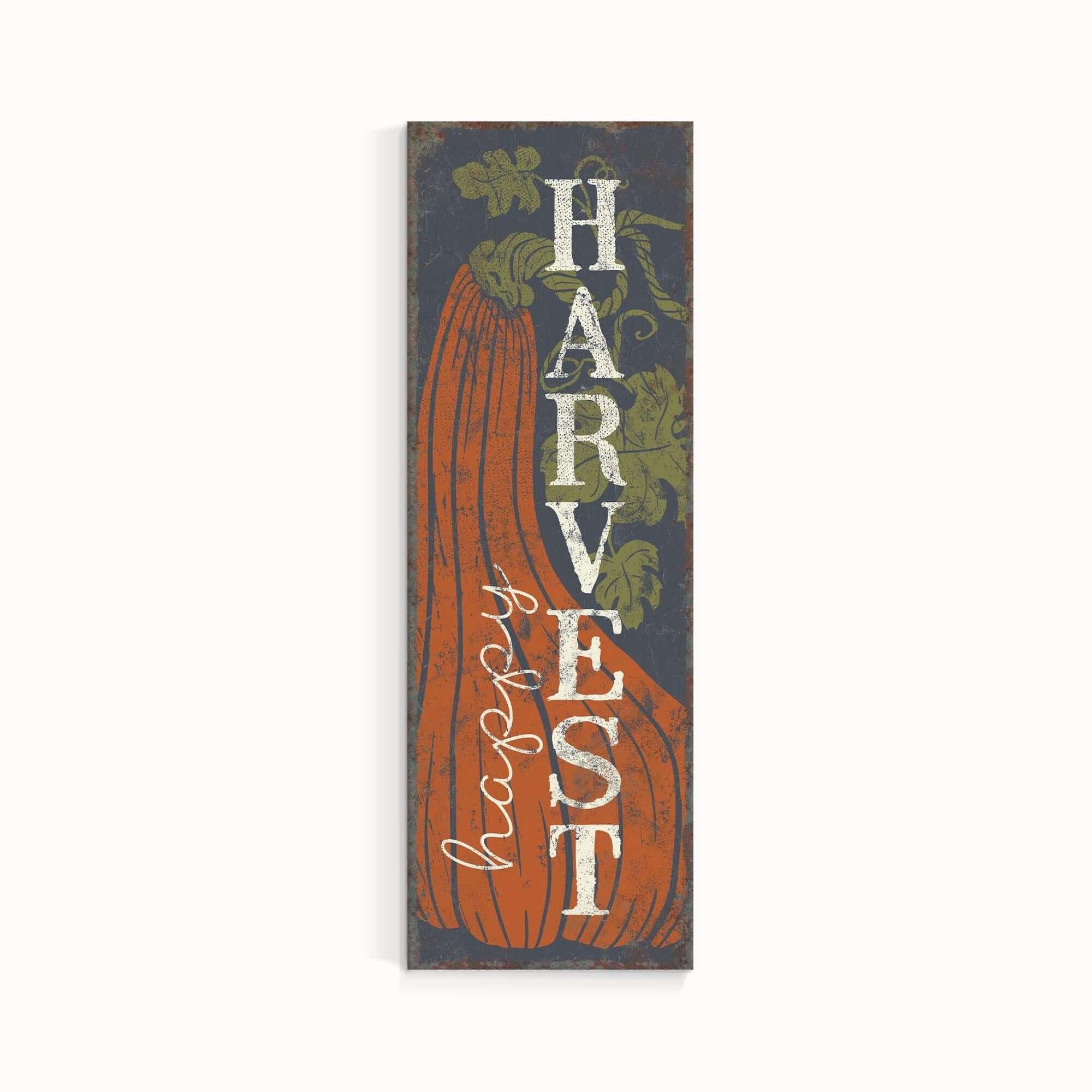 a picture of a sign that says harvest