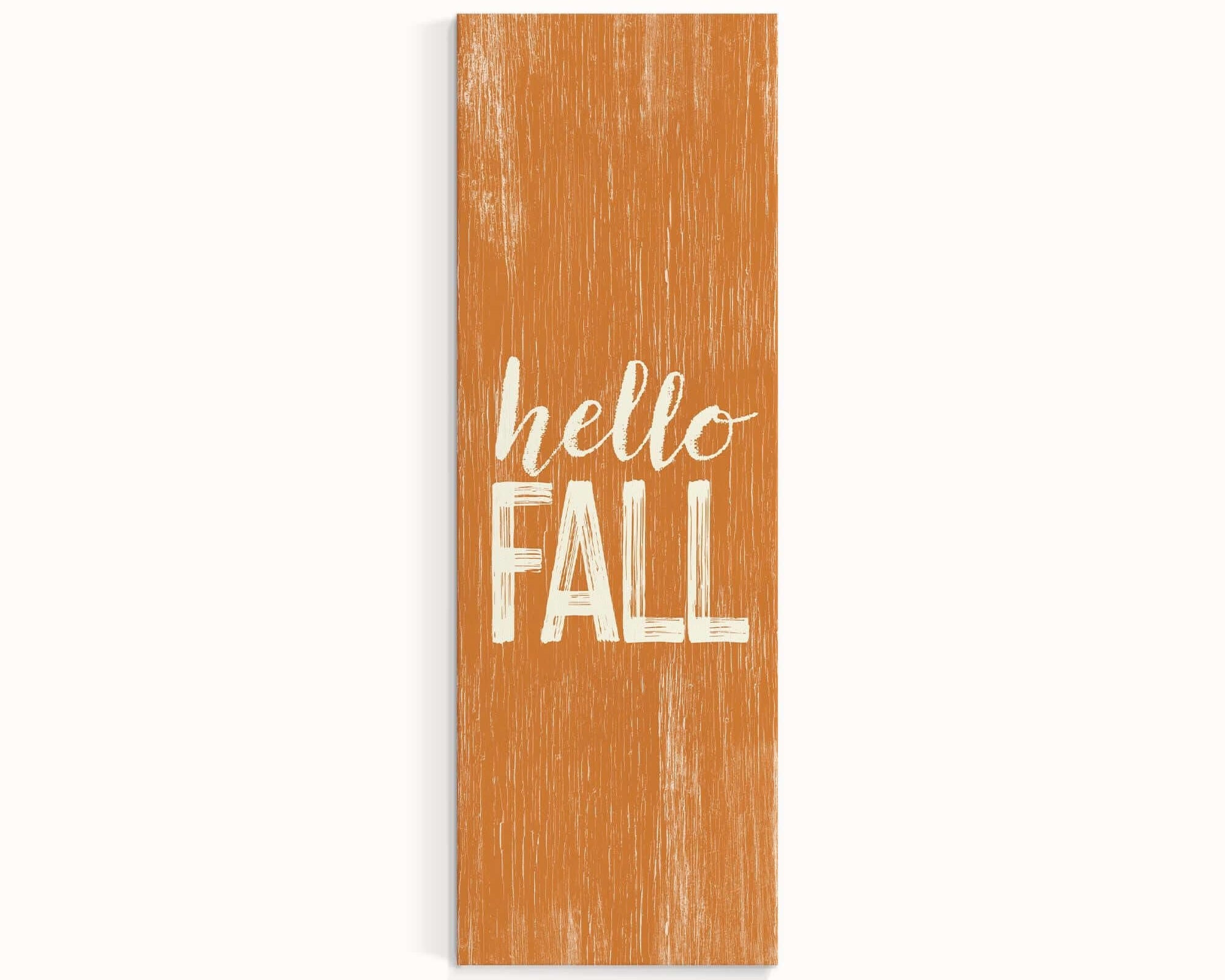 a wooden sign that says hello fall