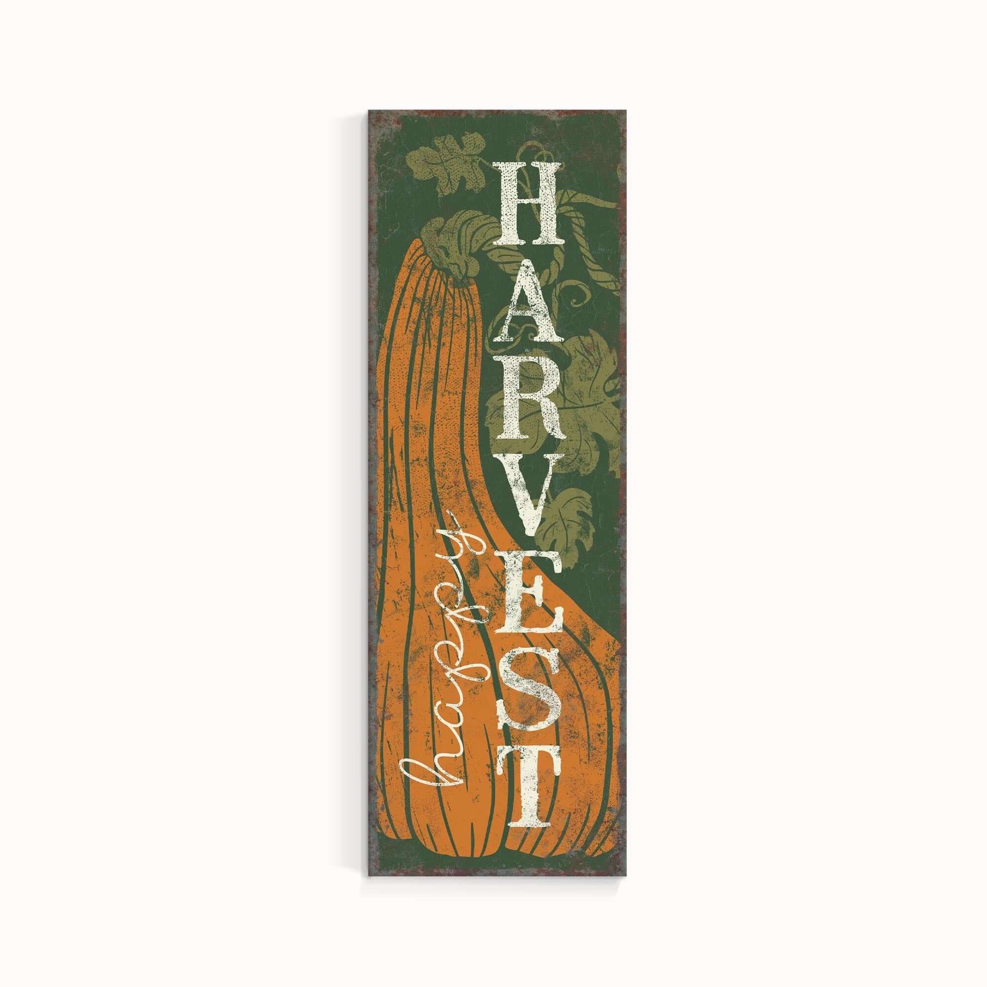 a wooden sign that says harvest fest