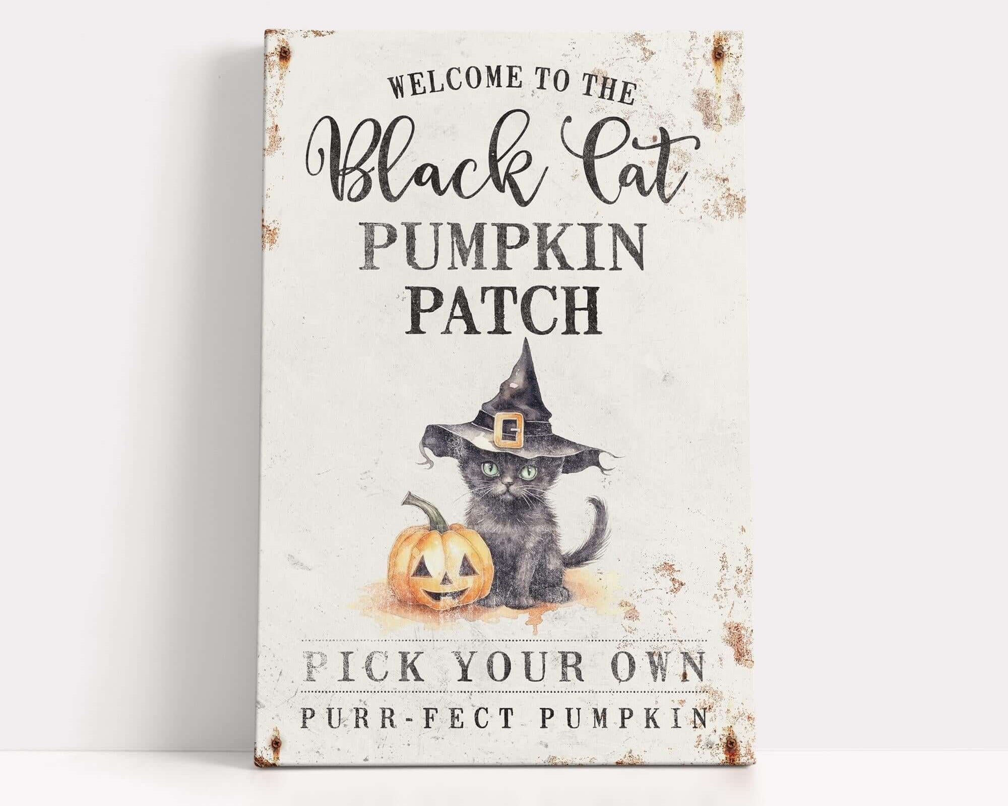 a welcome sign for a pumpkin patch