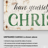 Have Yourself a Merry Little Christmas, Rusted Screws, Green on White